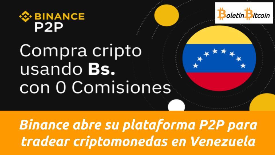 binance p2p permite compara bitcoin en venezuela