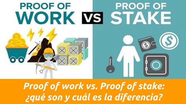 diferencias entre proof of work y proof of stake